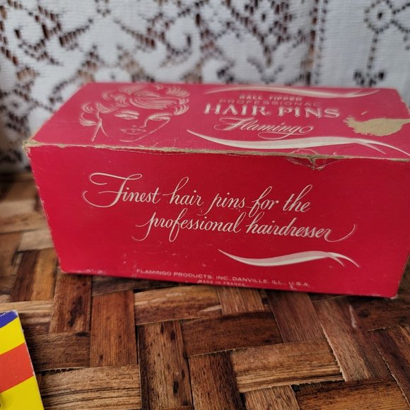 VINTAGE 50's & 60's Lot of 3 Sets of Bobby Pins/Hair Pins in Box - Picture 3 of 7